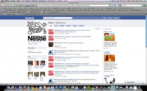 Nestle Facebook Fan Page