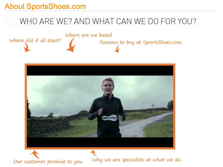 Video corporativo de SportsShoes.com